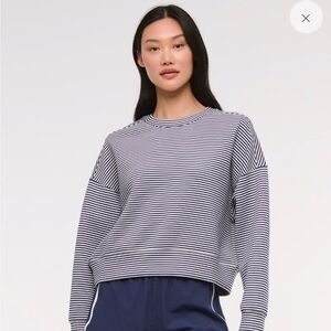 NWT YPB Striped Navy and White Top